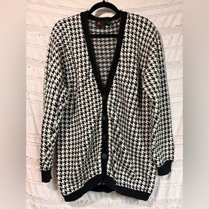 Vintage Liz Sport Houndstooth cardigan
